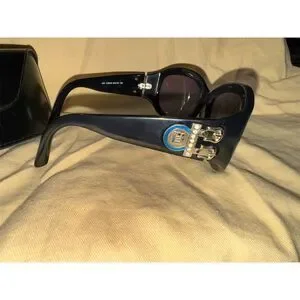 Fendi Vintage Black Oval Sunglasses with Case Unisex Luxury Fendi | Accessories | Fendi Vintage Black Oval Sunglasses  main image 2